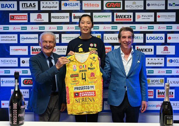 朱婷正式加盟科内利亚诺,成为意甲冠军球队首